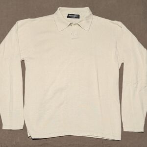 Men's Beige Polo Sweater